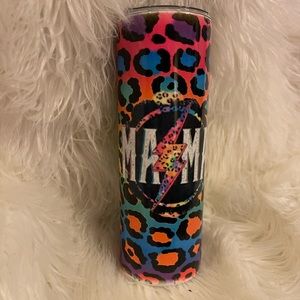 Mama tumbler, cheeta, Lisa frank, specialized tumbler, 20oz, mama cheeta print